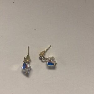Small iridescent earrings
